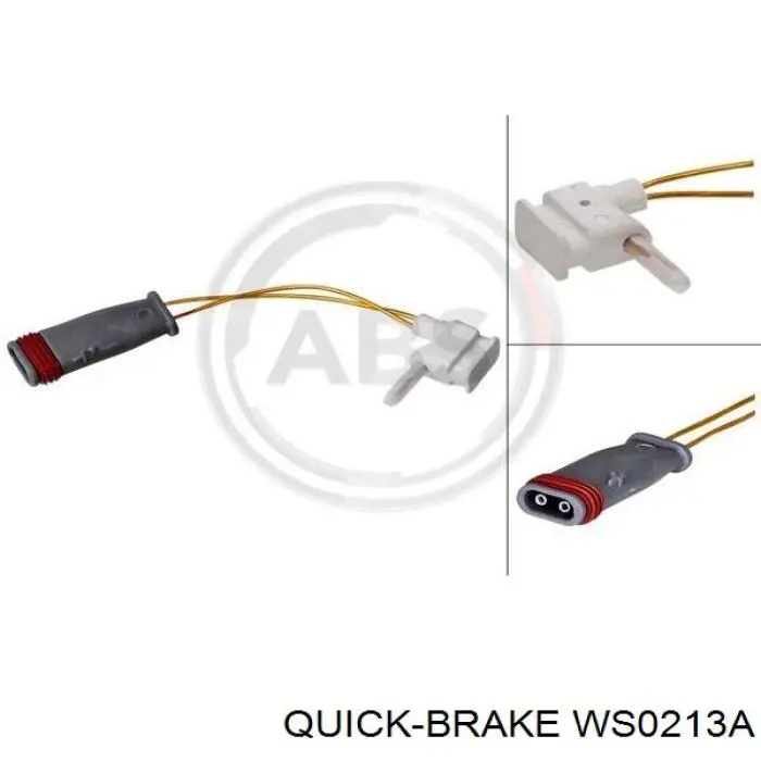 Датчик износа тормозных колодок передний левый WS0213A Quick Brake