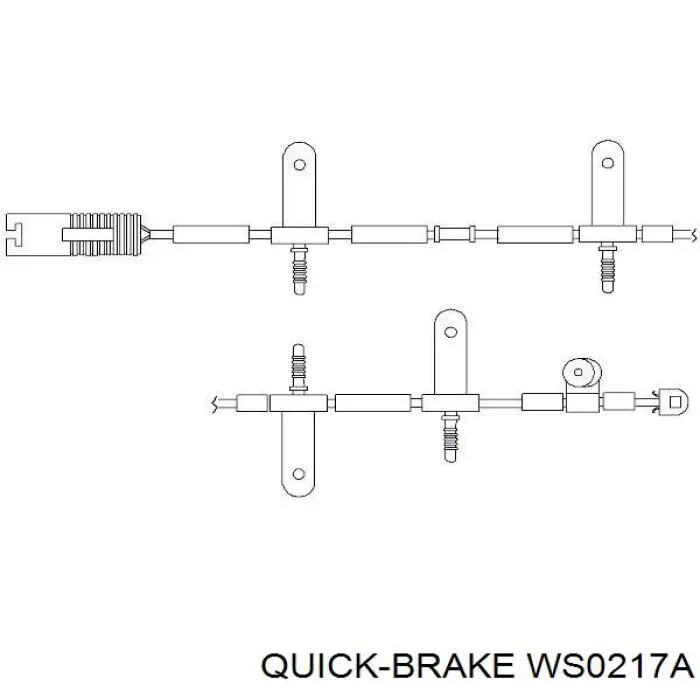 WS0217A Quick Brake датчик износа тормозных колодок задний