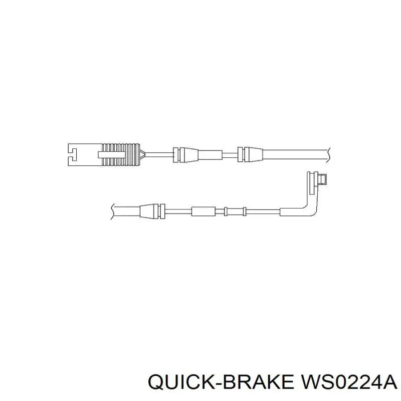 Датчик зносу гальмівних колодок, передній WS0224A Quick Brake