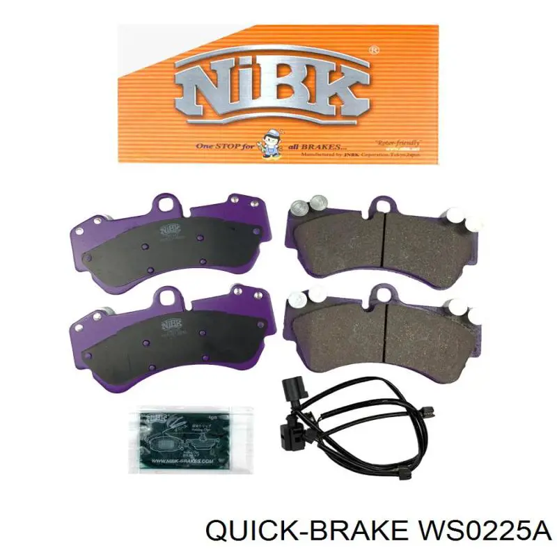 Датчик износа тормозных колодок передний WS0225A Quick Brake