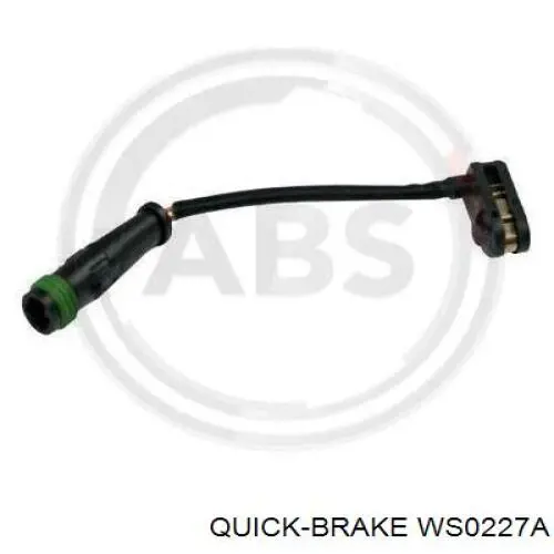 WS 0227 A Quick Brake sensor dianteiro de desgaste das sapatas do freio