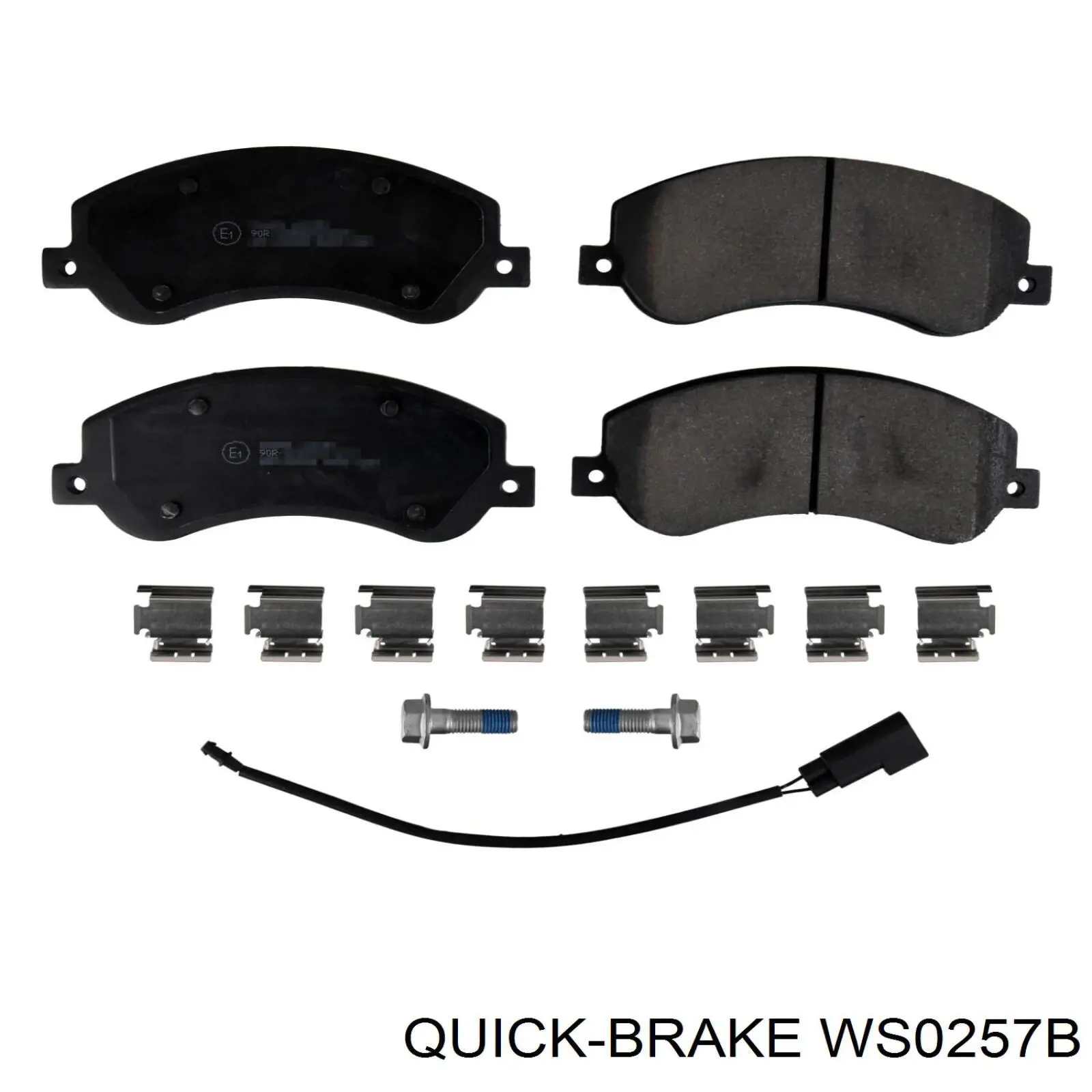 WS 0257 B Quick Brake колодки тормозные передние дисковые