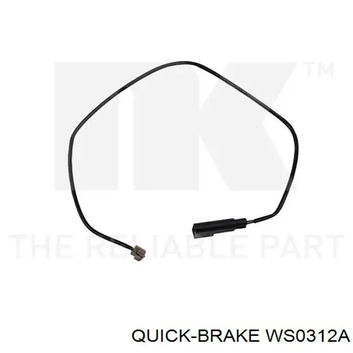 WS0312A Quick Brake sensor traseiro de desgaste das sapatas do freio