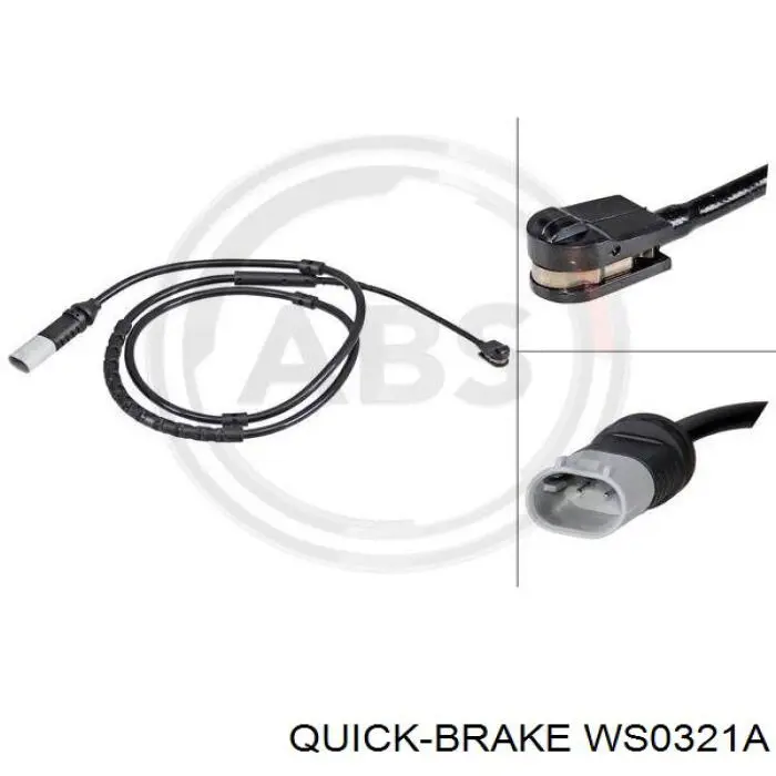 Датчик износа тормозных колодок, задний Quick Brake WS0321A цена, от 6.66 USD