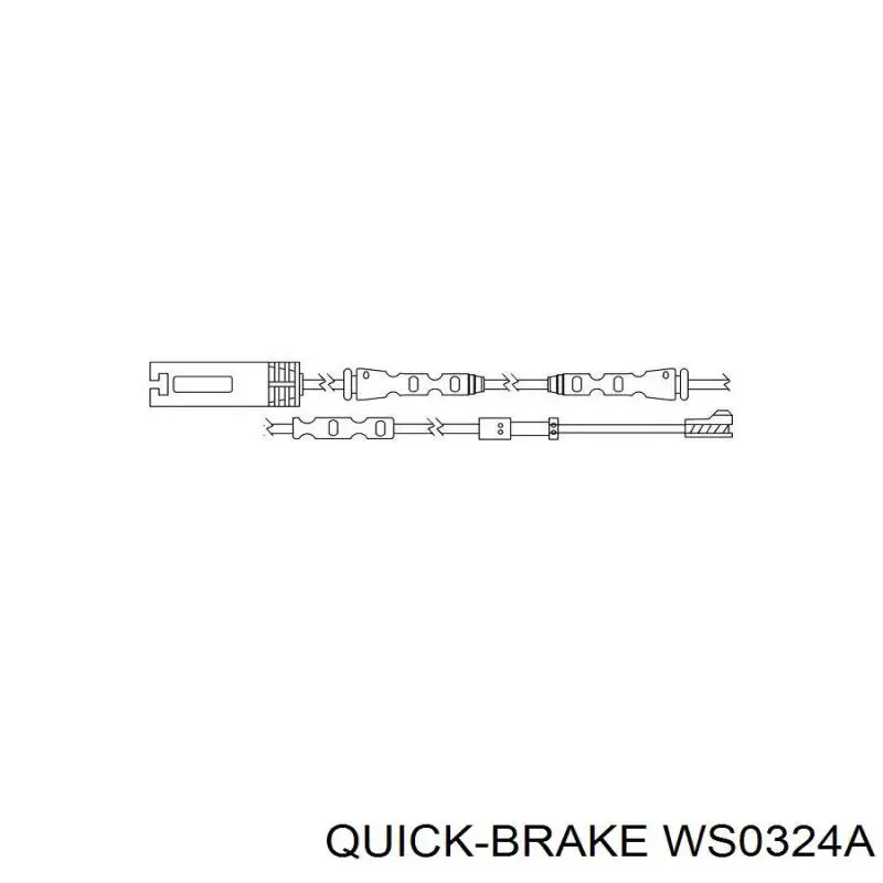 Сигнализатор износ тормозных колодок Quick Brake WS0324A цена, от 5.18 USD