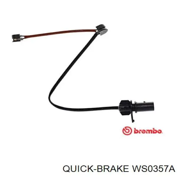 Датчик износа тормозных колодок передний левый Quick Brake WS0357A цена, от 6.13 USD
