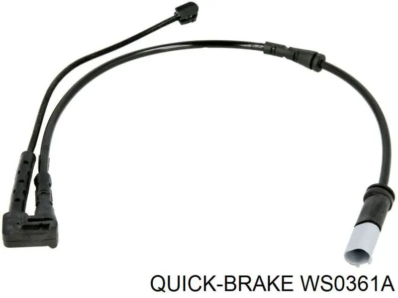 WS 0361 A Quick Brake sensor dianteiro esquerdo de desgaste das sapatas do freio