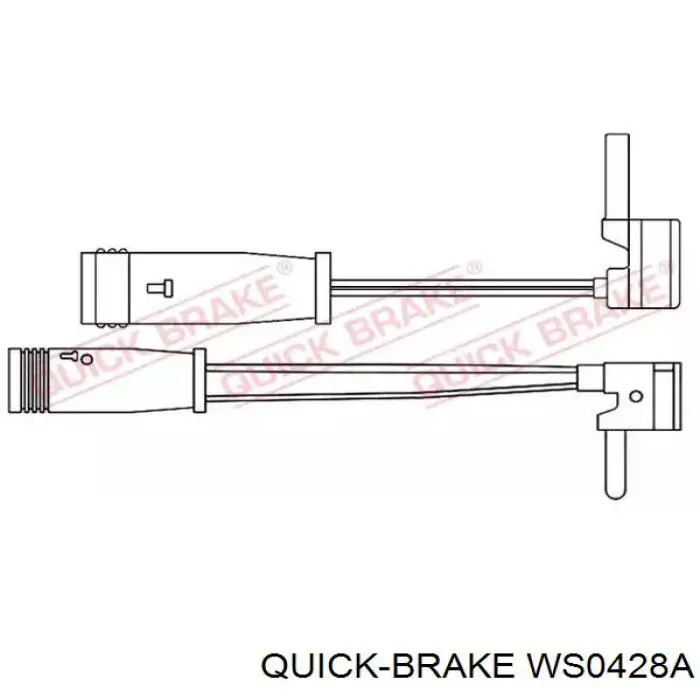 Датчик износа тормозных колодок передний правый Quick Brake WS0428A цена, от 2.78 USD