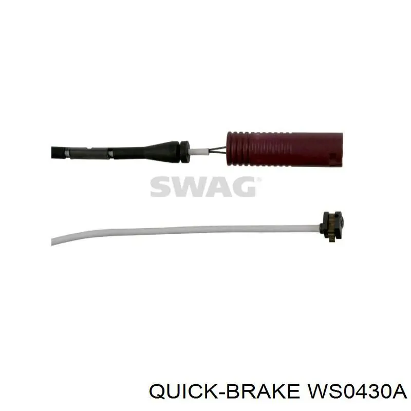 WS0430A Quick Brake Датчик износа тормозных колодок задний правый