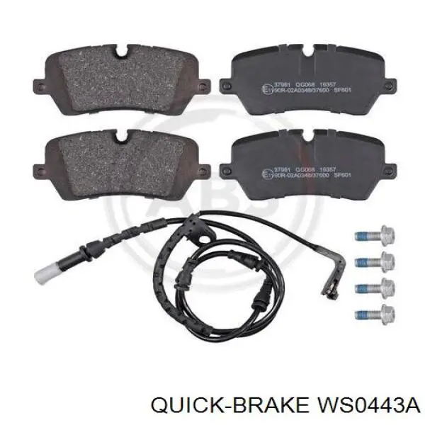 WS0443A Quick Brake sensor traseiro de desgaste das sapatas do freio
