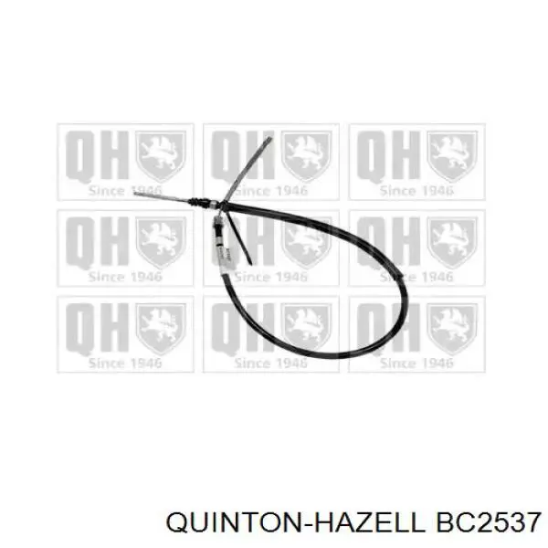 BC2537 QUINTON HAZELL трос ручного тормоза задний левый
