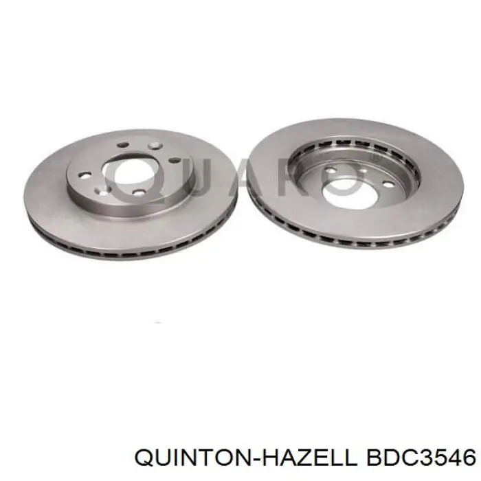 Передний тормозной диск QUINTON HAZELL BDC3546
