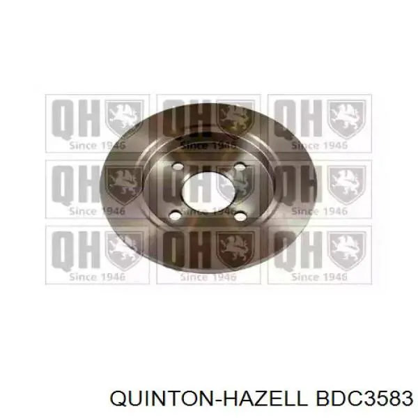 Disco de freno trasero BDC3583 QUINTON HAZELL