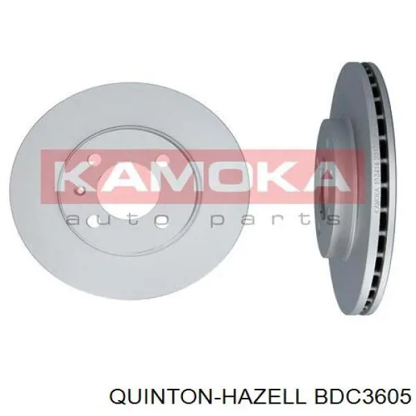 Передние тормозные диски BDC3605 QUINTON HAZELL