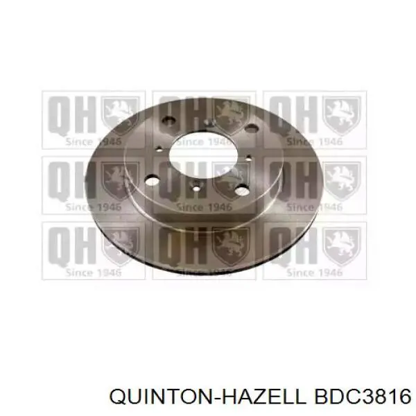 Передние тормозные диски BDC3816 QUINTON HAZELL