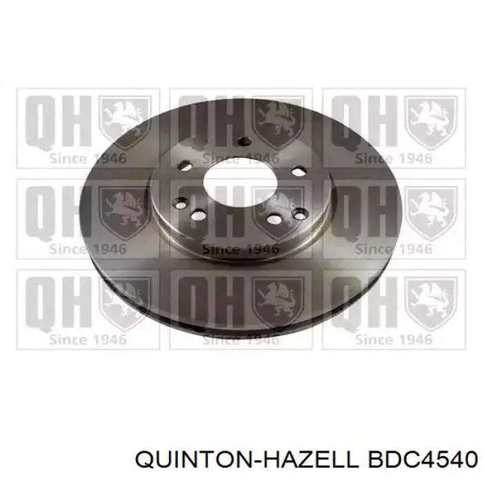 BDC4540 QUINTON HAZELL диск тормозной передний