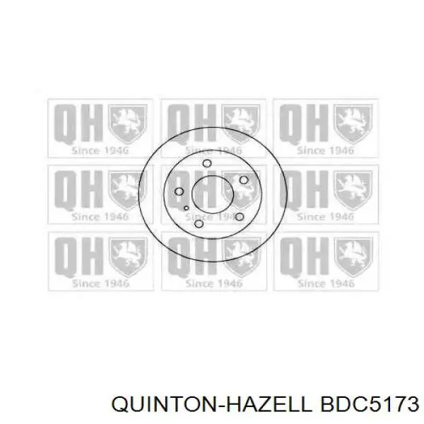 Тормозные диски BDC5173 QUINTON HAZELL