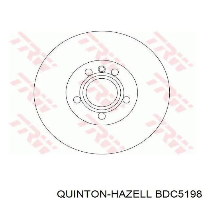 BDC5198 QUINTON HAZELL Диск тормозной передний