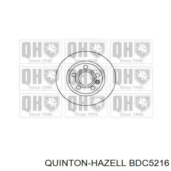BDC5216 QUINTON HAZELL тормозные диски