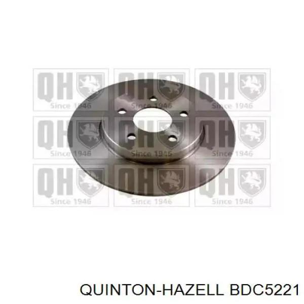 BDC5221 QUINTON HAZELL диск тормозной задний