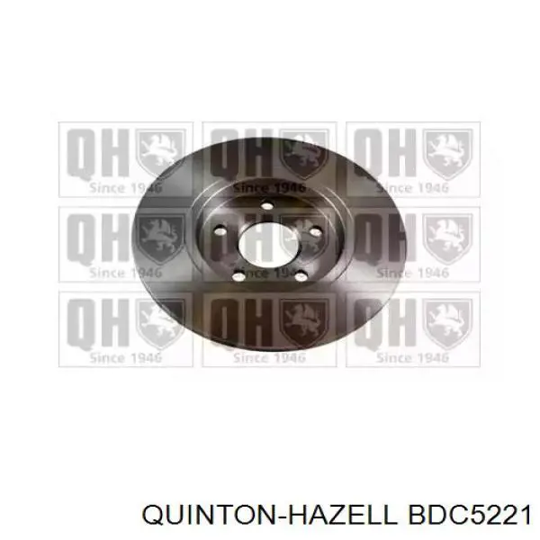 Disco de freno trasero BDC5221 QUINTON HAZELL