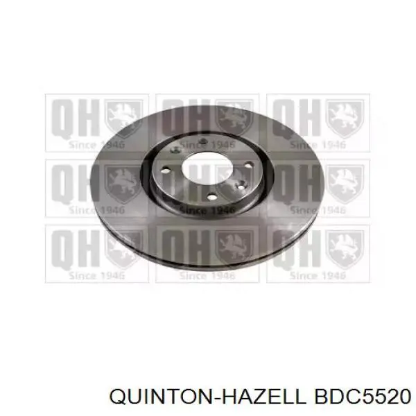 BDC5520 QUINTON HAZELL диск тормозной передний