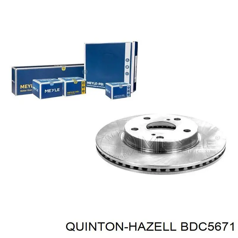 Передние тормозные диски BDC5671 QUINTON HAZELL