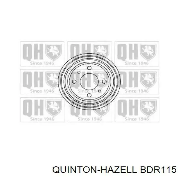 BDR115 QUINTON HAZELL барабан тормозной задний