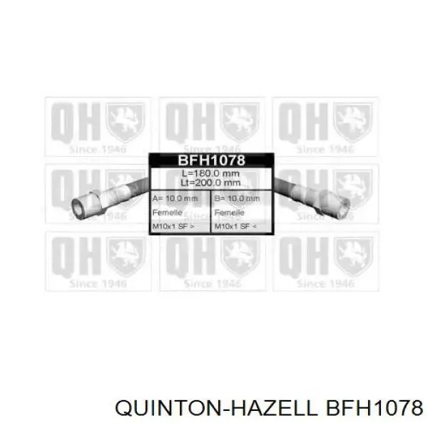 BFH1078 QUINTON HAZELL шланг тормозной задний