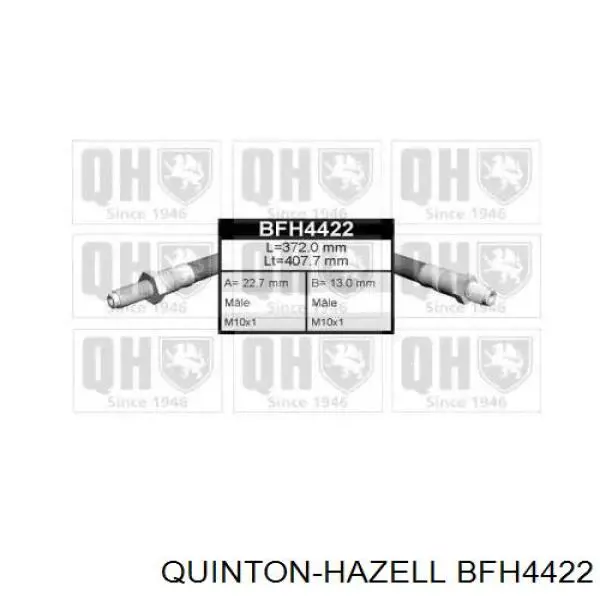 Шланг тормозной передний BFH4422 QUINTON HAZELL