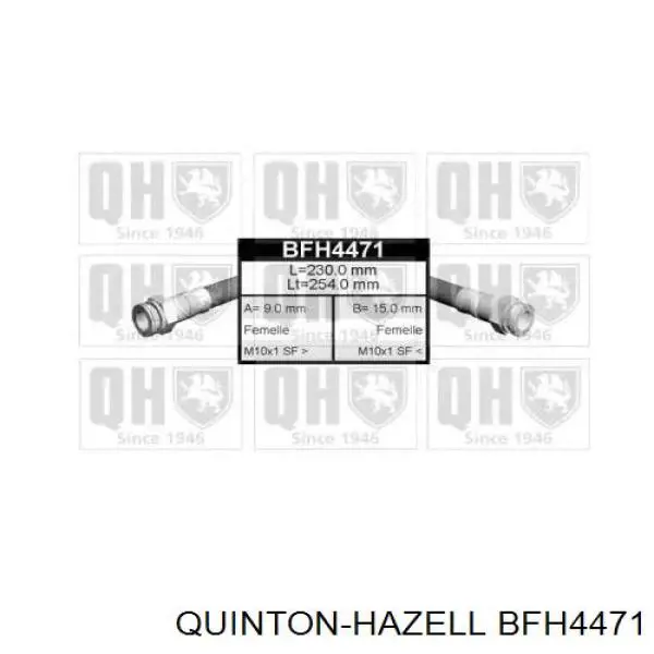 BFH4471 QUINTON HAZELL шланг тормозной задний