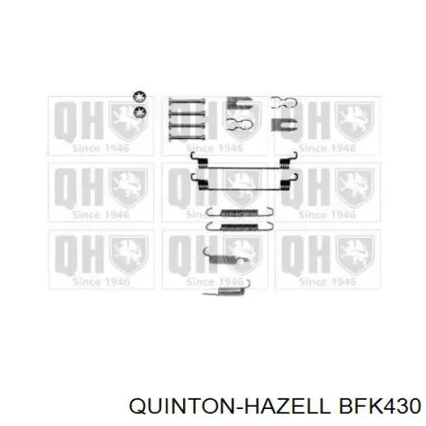 Ремкомплект тормозных колодок BFK430 QUINTON HAZELL