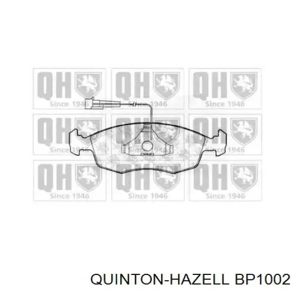 Передние тормозные колодки BP1002 QUINTON HAZELL