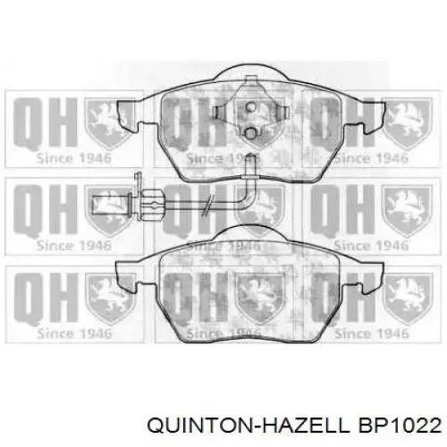BP1022 QUINTON HAZELL колодки тормозные передние дисковые