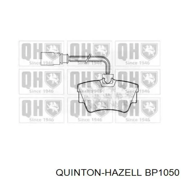 Задние тормозные колодки BP1050 QUINTON HAZELL