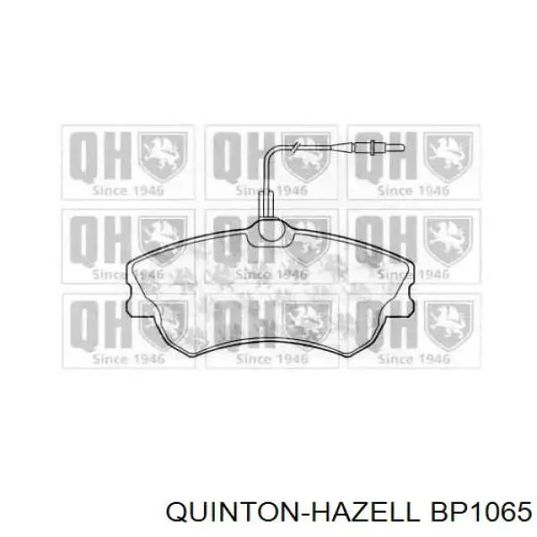 Передние тормозные колодки BP1065 QUINTON HAZELL