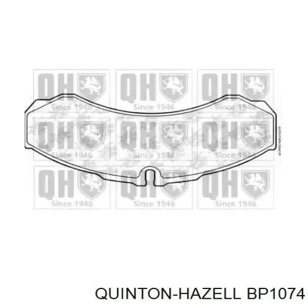 BP1074 QUINTON HAZELL колодки тормозные задние дисковые