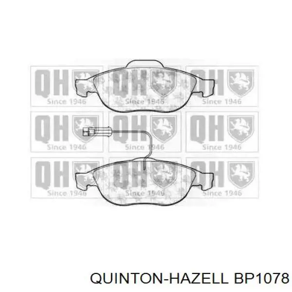 Передние тормозные колодки BP1078 QUINTON HAZELL