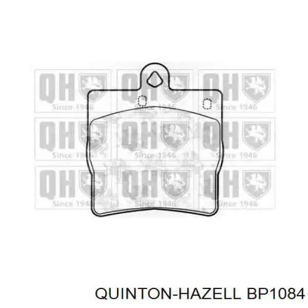 BP1084 QUINTON HAZELL колодки тормозные задние дисковые