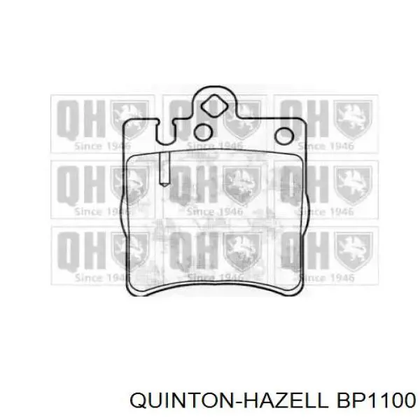 Задние тормозные колодки BP1100 QUINTON HAZELL