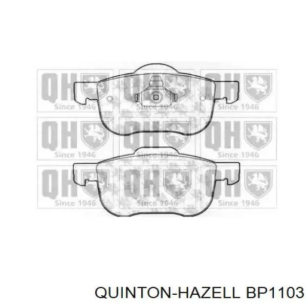 Передние тормозные колодки BP1103 QUINTON HAZELL