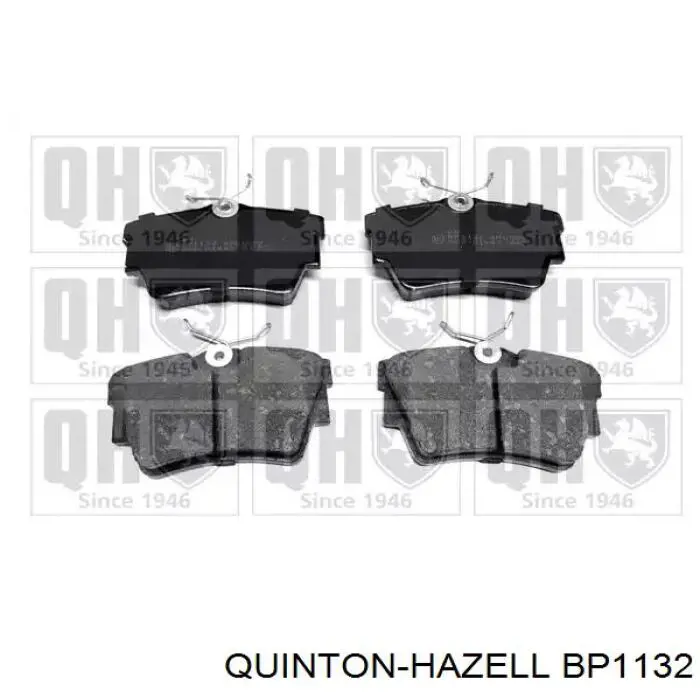 Задние тормозные колодки BP1132 QUINTON HAZELL