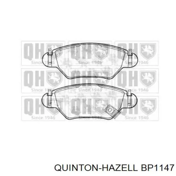Колодки тормозные задние дисковые QUINTON HAZELL BP1147