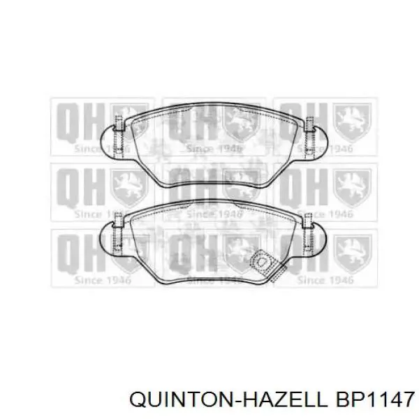 Задние тормозные колодки BP1147 QUINTON HAZELL