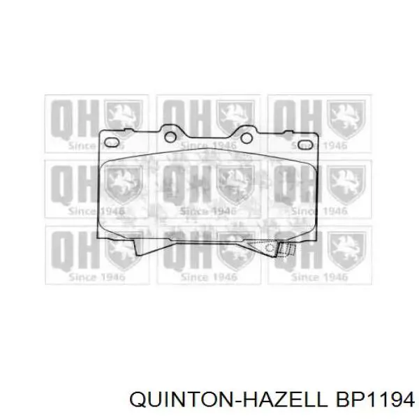 Передние тормозные колодки BP1194 QUINTON HAZELL