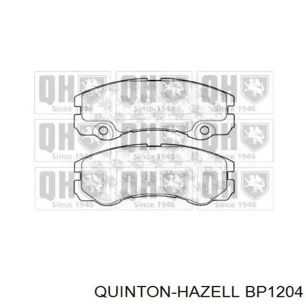 Передние тормозные колодки BP1204 QUINTON HAZELL