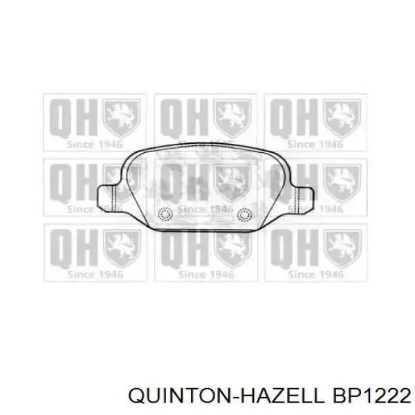 Задние тормозные колодки BP1222 QUINTON HAZELL