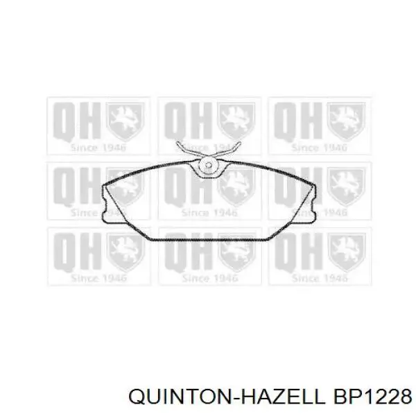 BP1228 QUINTON HAZELL колодки тормозные передние дисковые