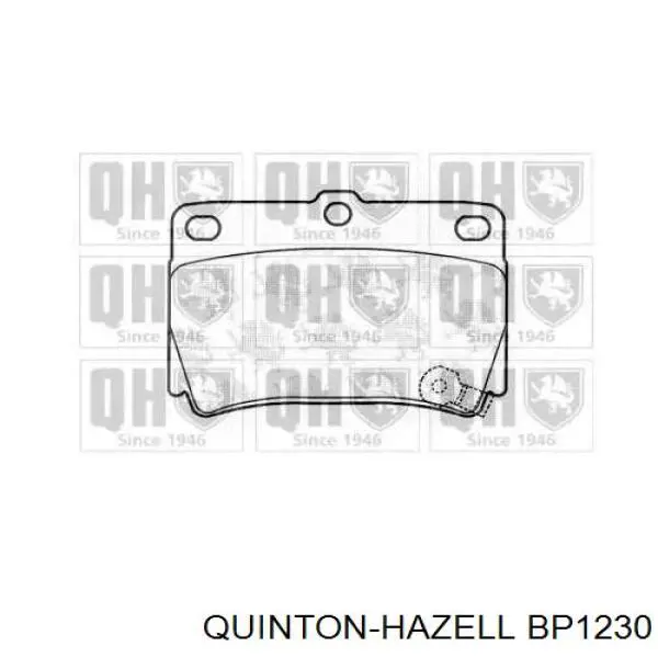 Задние тормозные колодки BP1230 QUINTON HAZELL