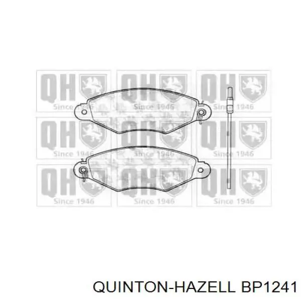 Передние тормозные колодки BP1241 QUINTON HAZELL